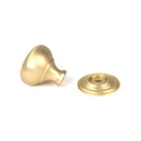 From The Anvil - Satin Brass Mushroom Cabinet Knob 32mm - Satin Brass  - 50929 - Choice Handles