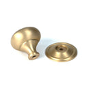 From The Anvil - Satin Brass Mushroom Cabinet Knob 38mm - Satin Brass  - 50930 - Choice Handles