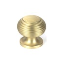 From The Anvil - Satin Brass Beehive Cabinet Knob 30mm - Satin Brass  - 50931 - Choice Handles