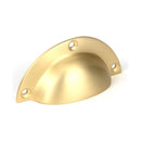 From The Anvil - Satin Brass 4" Plain Drawer Pull - Satin Brass  - 50950 - Choice Handles