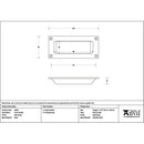 From The Anvil - Satin Brass Flush Handle - Satin Brass  - 50951 - Choice Handles