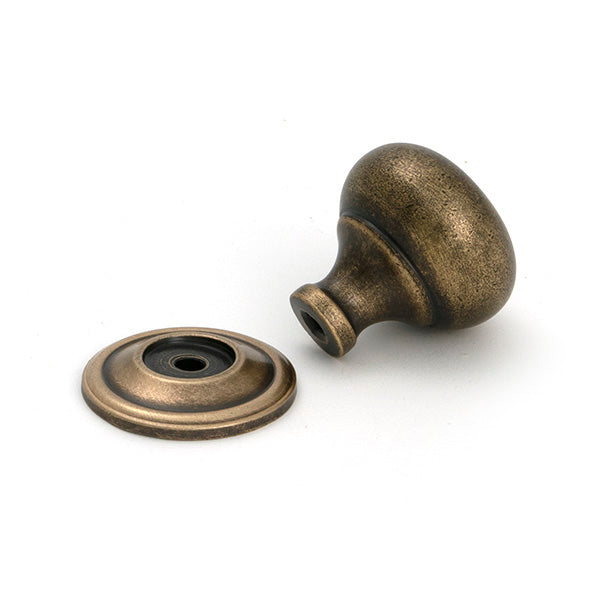 From The Anvil - Burnished Brass Mushroom Cabinet Knob 32mm - 50954 - Choice Handles