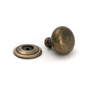 From The Anvil - Burnished Brass Mushroom Cabinet Knob 32mm - 50954 - Choice Handles