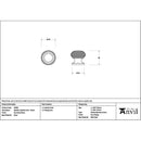 From The Anvil - Burnished Brass Beehive Cabinet Knob 30mm - 50956 - Choice Handles