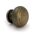 From The Anvil - Burnished Brass Beehive Cabinet Knob 40mm - 50957 - Choice Handles