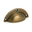 From The Anvil - Burnished Brass 4" Plain Drawer Pull - 50975 - Choice Handles