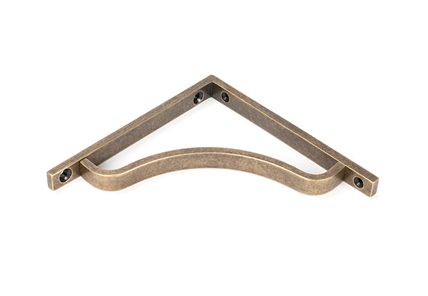 From The Anvil - Burnished Brass Abingdon Shelf Bracket (150mm x 150mm) - 51088