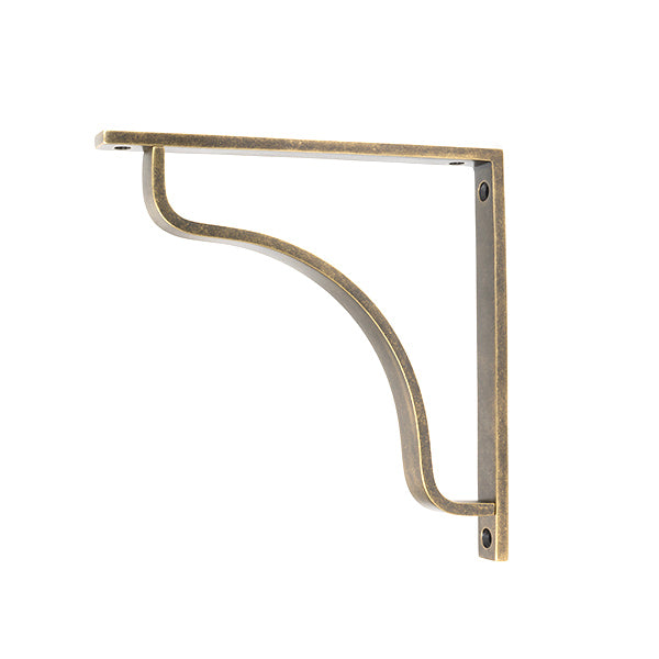 From The Anvil - Burnished Brass Abingdon Shelf Bracket (200mm x 200mm) - 51098