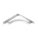 From The Anvil - Satin Chrome Abingdon Shelf Bracket (200mm x 200mm) - Satin Chrome  - 51100 - Choice Handles