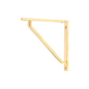 From The Anvil - Polished Brass Barton Shelf Bracket (150mm x 150mm) - Polished Brass  - 51105 - Choice Handles