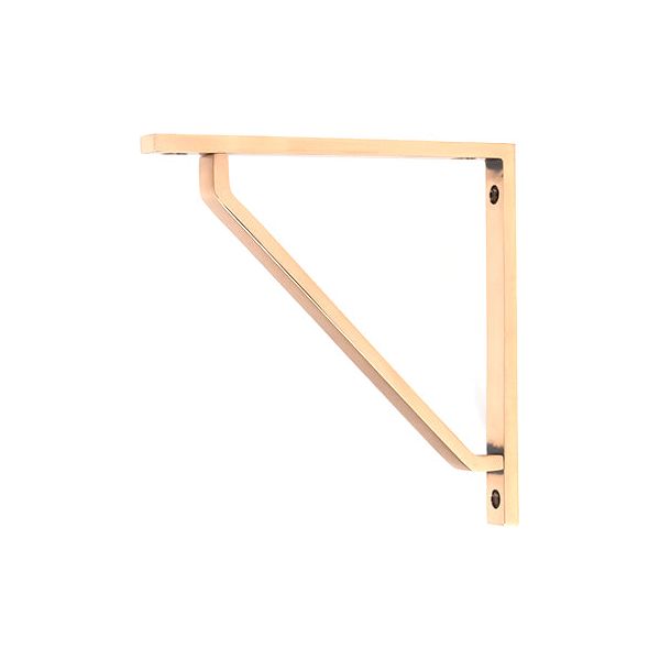From The Anvil - Polished Bronze Barton Shelf Bracket (150mm x 150mm) - Polished Bronze  - 51113 - Choice Handles
