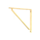 From The Anvil - Polished Brass Barton Shelf Bracket (200mm x 200mm) - Polished Brass  - 51115 - Choice Handles