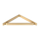 From The Anvil - Satin Brass Barton Shelf Bracket (200mm x 200mm) - Satin Brass  - 51117 - Choice Handles
