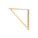 From The Anvil - Satin Brass Barton Shelf Bracket (200mm x 200mm) - Satin Brass  - 51117 - Choice Handles