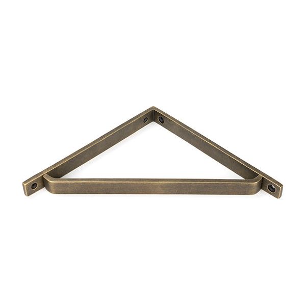 From The Anvil - Burnished Brass Barton Shelf Bracket (200mm x 200mm) - 51118 - Choice Handles
