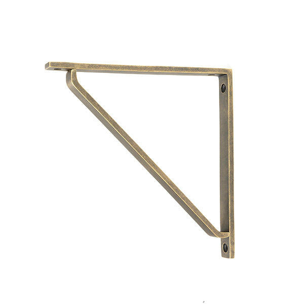 From The Anvil - Burnished Brass Barton Shelf Bracket (200mm x 200mm) - 51118
