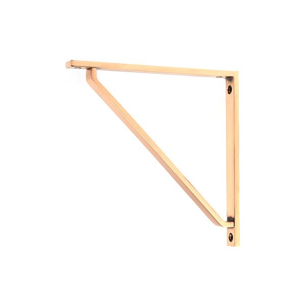 From The Anvil - Polished Bronze Barton Shelf Bracket (200mm x 200mm) - Polished Bronze  - 51123 - Choice Handles