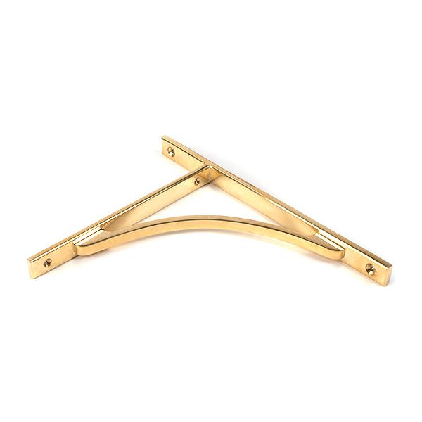 From The Anvil - Aged Brass Apperley Shelf Bracket (260mm x 200mm) - Aged Brass  - 51126 - Choice Handles