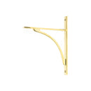 From The Anvil - Polished Brass Apperley Shelf Bracket (260mm x 200mm) - Polished Brass  - 51125 - Choice Handles