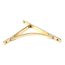 From The Anvil - Satin Brass Apperley Shelf Bracket (260mm x 200mm) - Satin Brass  - 51127 - Choice Handles