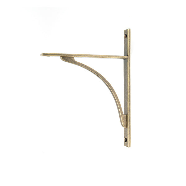 From The Anvil - Burnished Brass Apperley Shelf Bracket (260mm x 200mm) - 51128