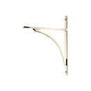 From The Anvil - Polished Nickel Apperley Shelf Bracket (260mm x 200mm) - Polished Nickel  - 51131 - Choice Handles