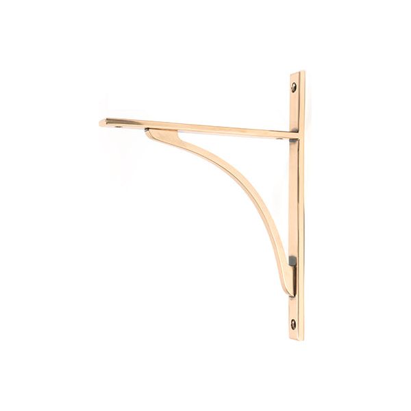 From The Anvil - Polished Bronze Apperley Shelf Bracket (260mm x 200mm) - Polished Bronze  - 51133 - Choice Handles