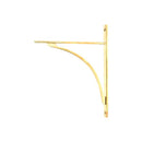 From The Anvil - Polished Brass Apperley Shelf Bracket (314mm x 250mm) - Polished Brass  - 51135 - Choice Handles