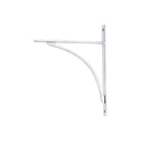 From The Anvil - Polished Chrome Apperley Shelf Bracket (314mm x 250mm) - Polished Chrome  - 51139 - Choice Handles