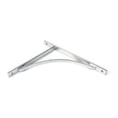 From The Anvil - Polished Nickel Apperley Shelf Bracket (314mm x 250mm) - Polished Nickel  - 51141 - Choice Handles