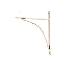 From The Anvil - Polished Nickel Apperley Shelf Bracket (314mm x 250mm) - Polished Nickel  - 51141 - Choice Handles