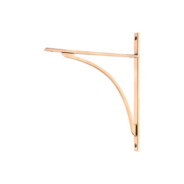From The Anvil - Polished Bronze Apperley Shelf Bracket (314mm x 250mm) - Polished Bronze  - 51143 - Choice Handles