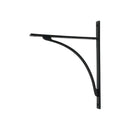 From The Anvil - Matt Black Apperley Shelf Bracket (314mm x 250mm) - Matt Black  - 51144 - Choice Handles