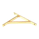 From The Anvil - Polished Brass Chalfont Shelf Bracket (260mm x 200mm) - Polished Brass  - 51145 - Choice Handles
