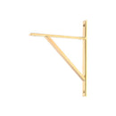 From The Anvil - Polished Brass Chalfont Shelf Bracket (260mm x 200mm) - Polished Brass  - 51145 - Choice Handles