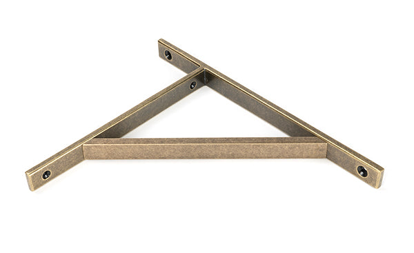 From The Anvil - Burnished Brass Chalfont Shelf Bracket (260mm x 200mm) - 51148