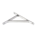 From The Anvil - Satin Chrome Chalfont Shelf Bracket (260mm x 200mm) - Satin Chrome  - 51150 - Choice Handles
