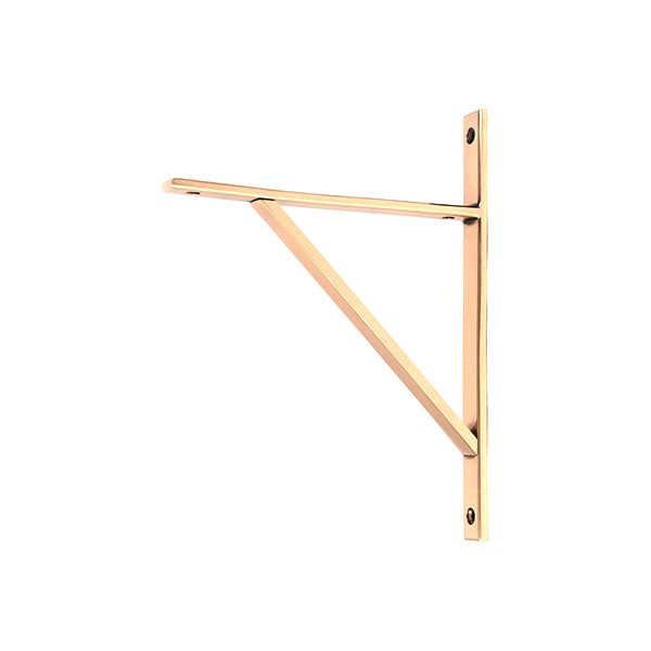 From The Anvil - Polished Bronze Chalfont Shelf Bracket (260mm x 200mm) - Polished Bronze  - 51153 - Choice Handles