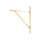 From The Anvil - Aged Brass Chalfont Shelf Bracket (314mm x 250mm) - Aged Brass  - 51156 - Choice Handles