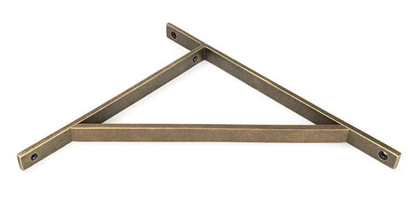 From The Anvil - Burnished Brass Chalfont Shelf Bracket (314mm x 250mm) - 51158