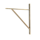 From The Anvil - Burnished Brass Chalfont Shelf Bracket (314mm x 250mm) - 51158 - Choice Handles