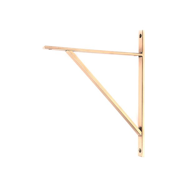 From The Anvil - Polished Bronze Chalfont Shelf Bracket (314mm x 250mm) - Polished Bronze  - 51163 - Choice Handles