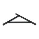From The Anvil - Matt Black Chalfont Shelf Bracket (314mm x 250mm) - Matt Black  - 51164 - Choice Handles