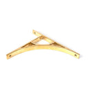 From The Anvil - Polished Brass Tyne Shelf Bracket (260mm x 200mm) - Polished Brass  - 51165 - Choice Handles