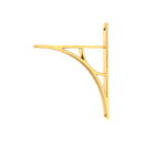 From The Anvil - Polished Brass Tyne Shelf Bracket (260mm x 200mm) - Polished Brass  - 51165 - Choice Handles