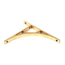 From The Anvil - Satin Brass Tyne Shelf Bracket (260mm x 200mm) - Satin Brass  - 51167 - Choice Handles