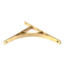 From The Anvil - Satin Brass Tyne Shelf Bracket (260mm x 200mm) - Satin Brass  - 51167 - Choice Handles