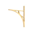 From The Anvil - Satin Brass Tyne Shelf Bracket (260mm x 200mm) - Satin Brass  - 51167 - Choice Handles
