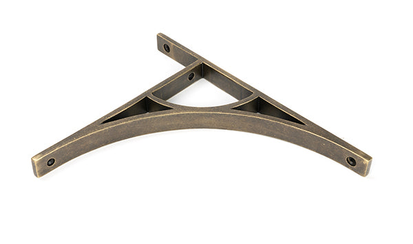 From The Anvil - Burnished Brass Tyne Shelf Bracket (260mm x 200mm) - 51168
