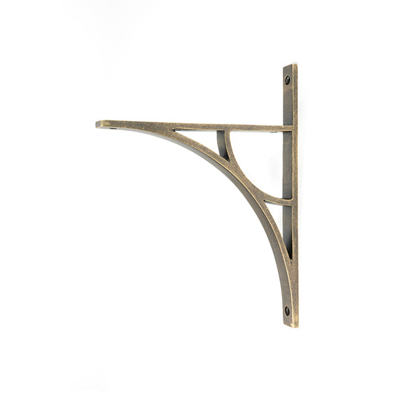 From The Anvil - Burnished Brass Tyne Shelf Bracket (260mm x 200mm) - 51168
